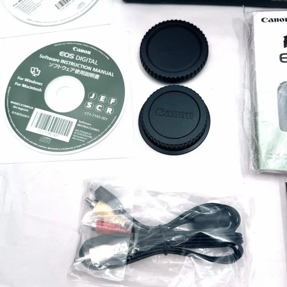 Canon EOS Rebel T3i EMPTY BOX with Replacement Manuals Cords Discs